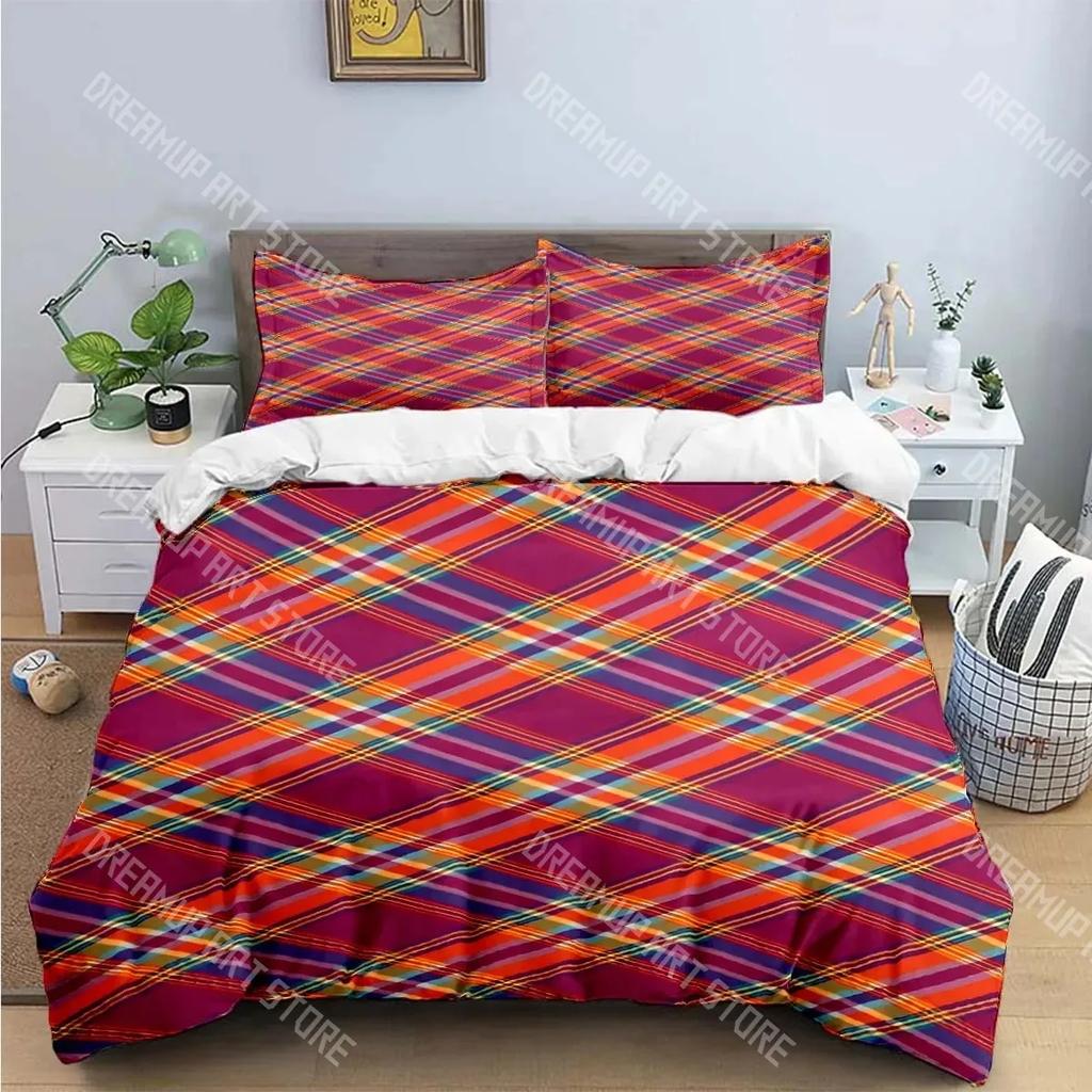 Classic Plaid, Square Print Bedding Sets Exquisite Bed Supplies Set Duvet Cover Bed Comforter Set Bedding Set Luxury Gift