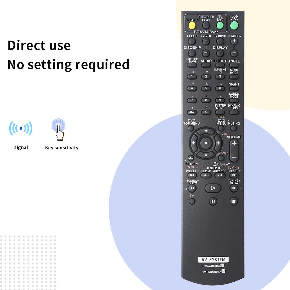 RM-ADU007 / RM-ADU007A For Sony AV Amplifier 10m Range Remote Controller Ergonomic Infrared Remote Control