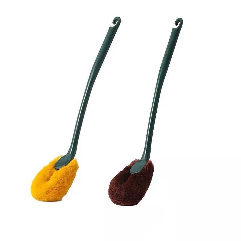 Toilet Brush Thickened and Angle Free Household Long Handle Wall Mounted Toilet Cleaning Brush Magic Tool