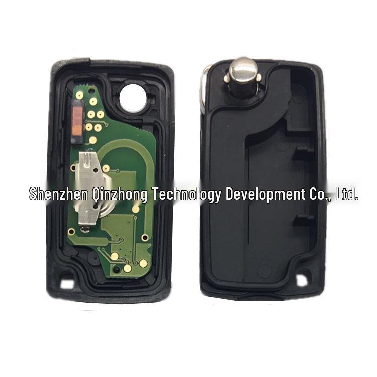 Peugeot 3-Button Folding Car Key with Light, 433 MHz, 7941 Chip