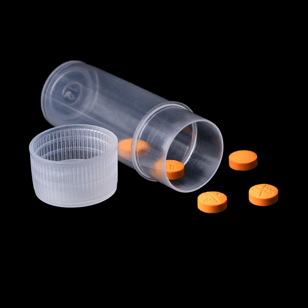 White Vial Travel Pill Containers Pill Storage Sample Bottle Test Tube Mini Bottles Small Bottle