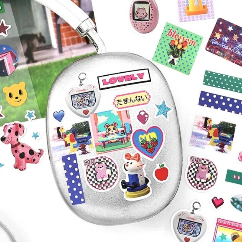 2 Sheets Junk Journal Collage Decoration Scrapbook Diary Cute Decals Kawaii Japanese Childhood Memories Die Cut Adhesive Sticker