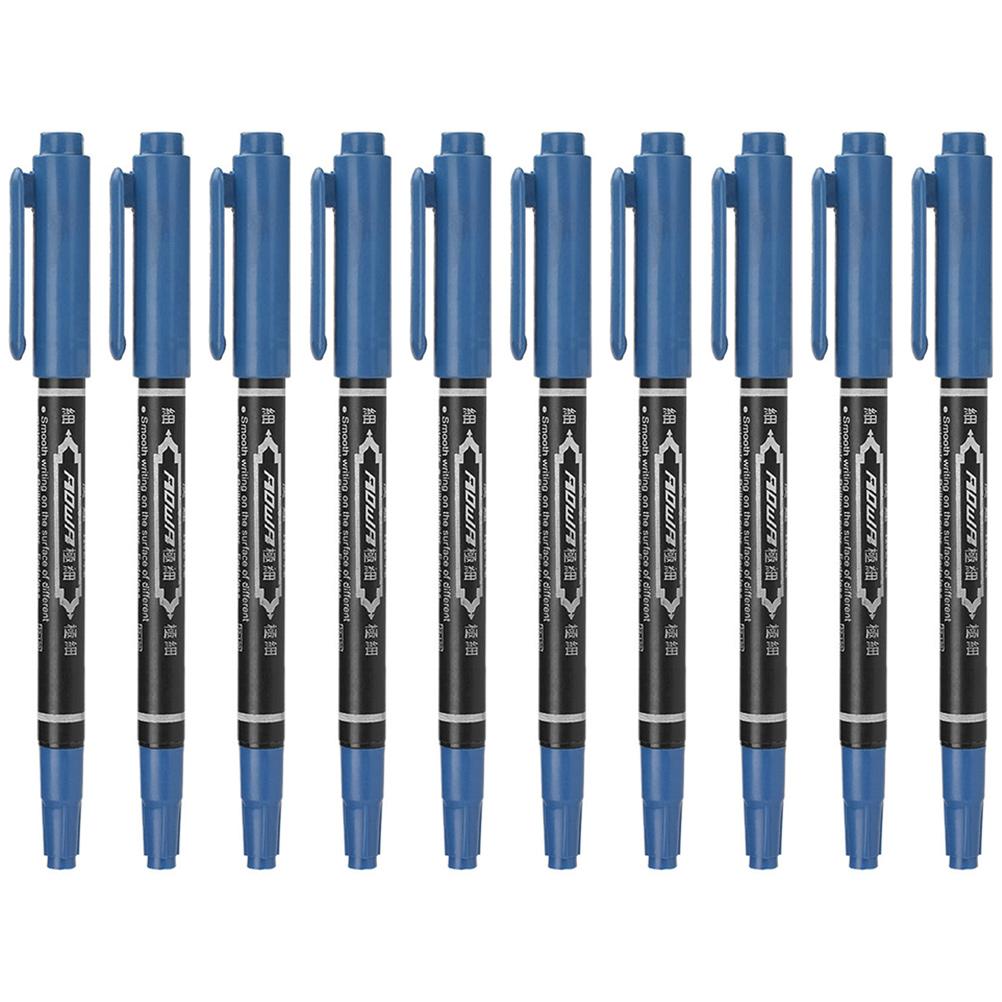 

10Pcs Multicolor Marker Pen Water-Resistant Eyebrow Tattooing Tool Skin Marking Instruments синий