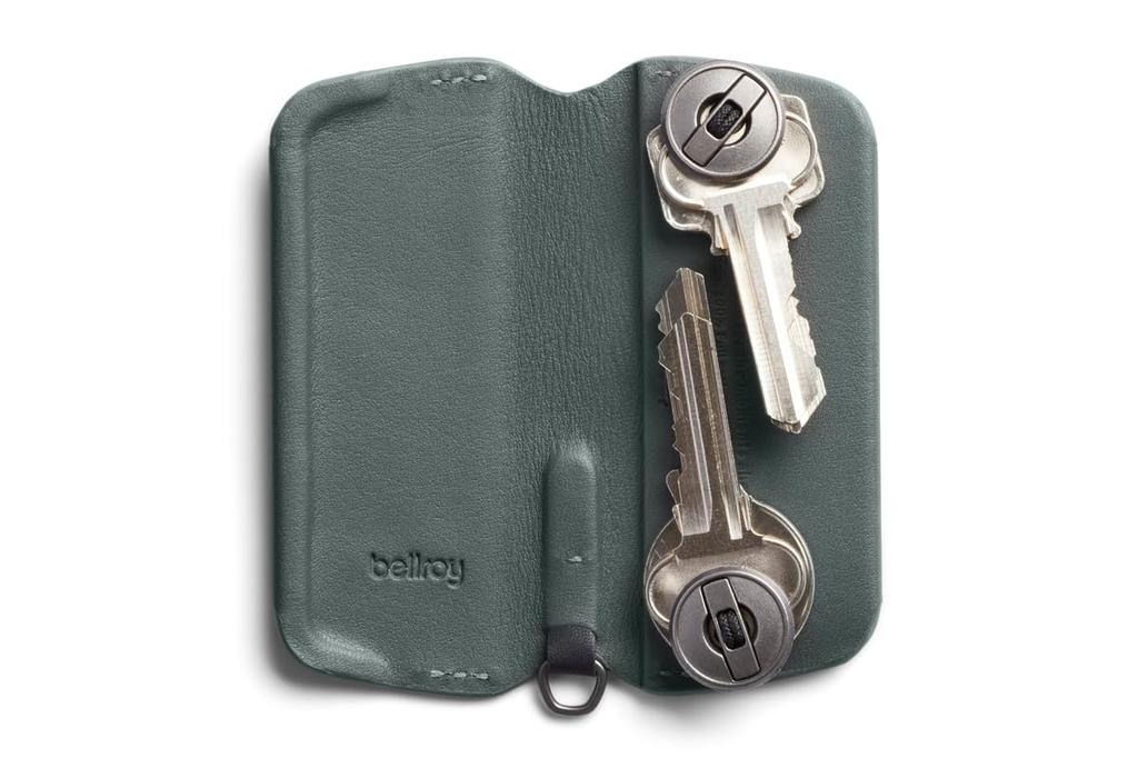Bellroy Key Cover Plus Third Edition Leather Key Case Holds Keys Everglade – 4-8 -