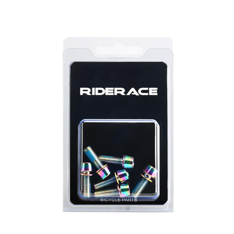 6Pcs/Set Bicycle Disc Brake Caliper Bolt Clamp Fixed Screws M6*18mm Stainless Steel Mountain Bike Disc Brake Caliper Fixed Screw