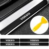 4 Stück Auto Styling Kohlefaser Auto Türschweller Schutzaufkleber Auto Emblem Aufkleber für RDESIGN T6 AWD S40 S60 XC60 XC90 V60