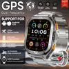 New GPS Smart Watch 10ATM Waterproof Built-in Dual-band GNSS Compass Military Sport Smartwatch Men  New