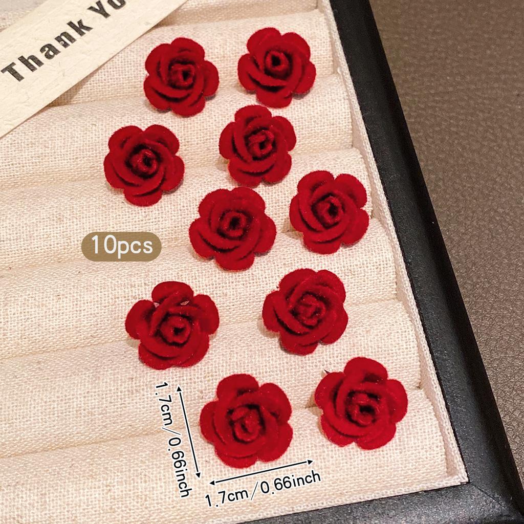 10 Rose Hair Clips Sweet and Fashionable Flower Headflowers Suitable for Daily Use Hair Accessories