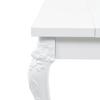 Eettafel 179x89x81 cm Hoogglans Wit