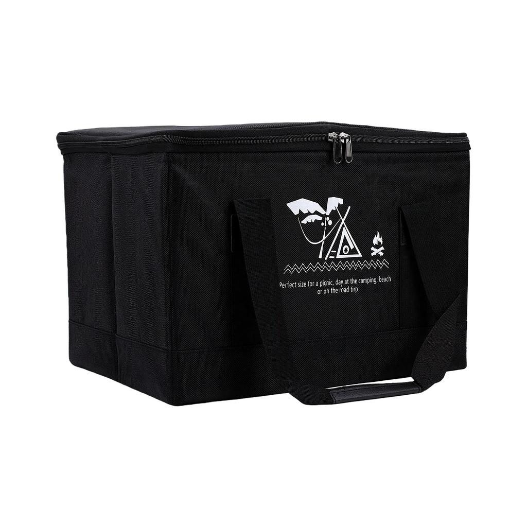 30L Camping Storage Bag Rainproof Heavy Duty Foldable Organizer for Outdoor Cookware Car Trunk