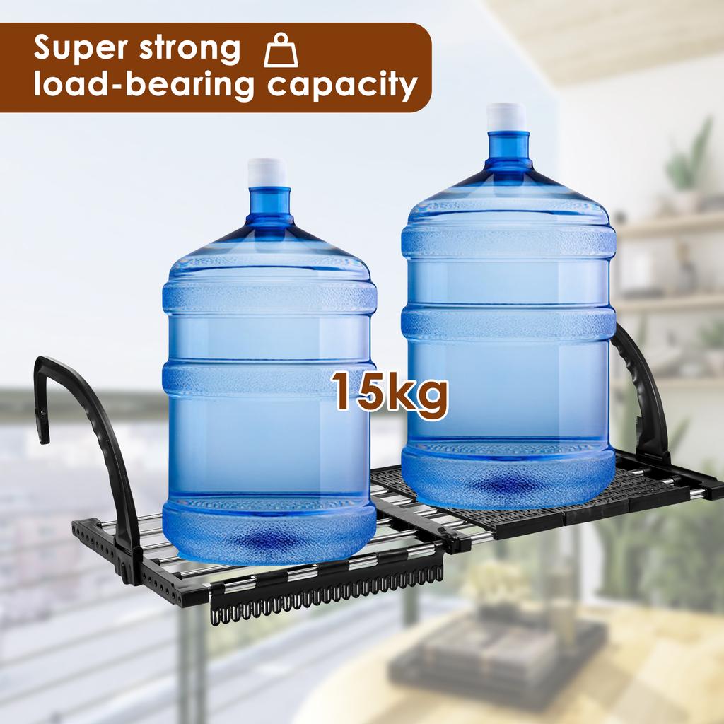 Radiator Clothes Airer Foldable Radiator Drying Rack 42-72CM Extendable Stainless Steel Radiator Clothes Drying Rack for Laundry