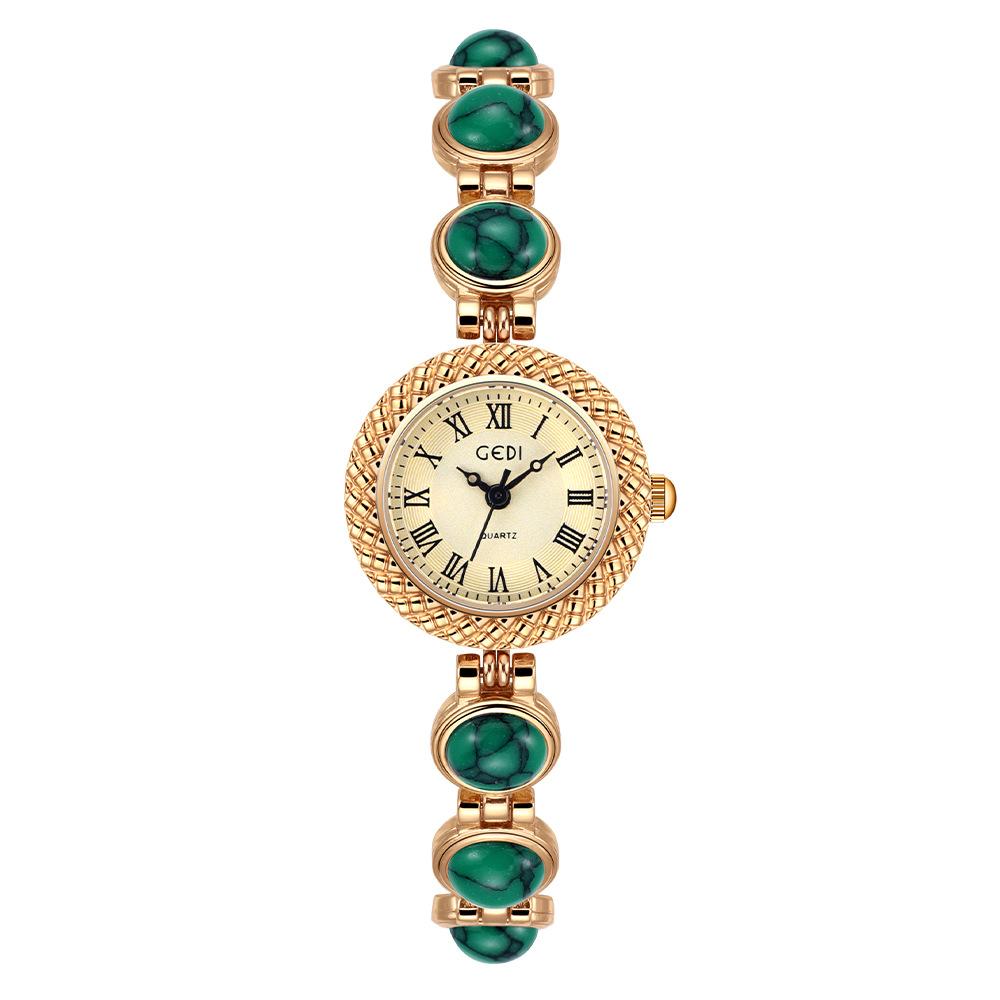 Bracelet Watch Women's Vintage Light Luxury Brand High-end Seven Color Chain Watches Ladies Fashion Quartz Wristwatches Gift