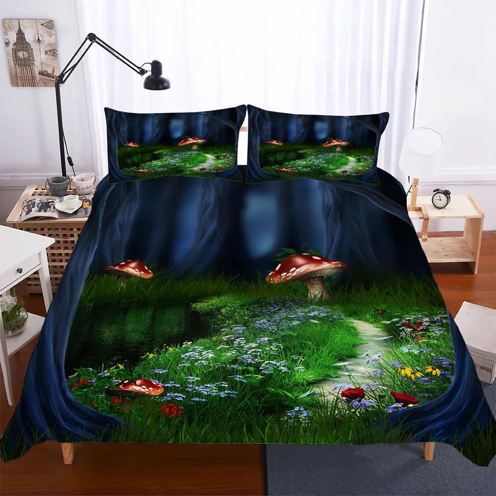 Super Super King Bed Linen Sets Double Single Duvet Cover Set 3D Twin Kids Bedding Set Duvet Cover Pillowcase 2-3 Pcs Bedclothes