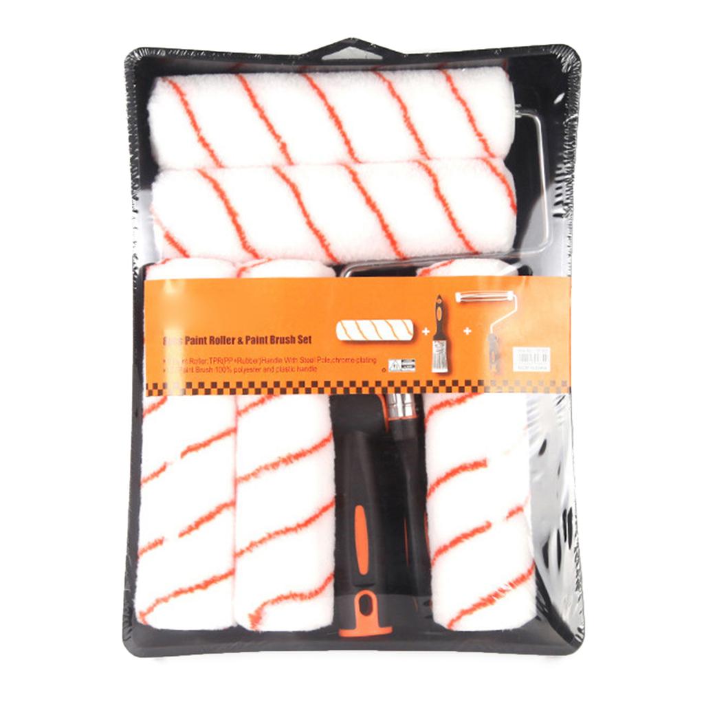 Completes Paint Set Paint Roller Set 9inch Paint Rollers & Tray set Simple Operate Perfect for Walls Ceilings Furniture