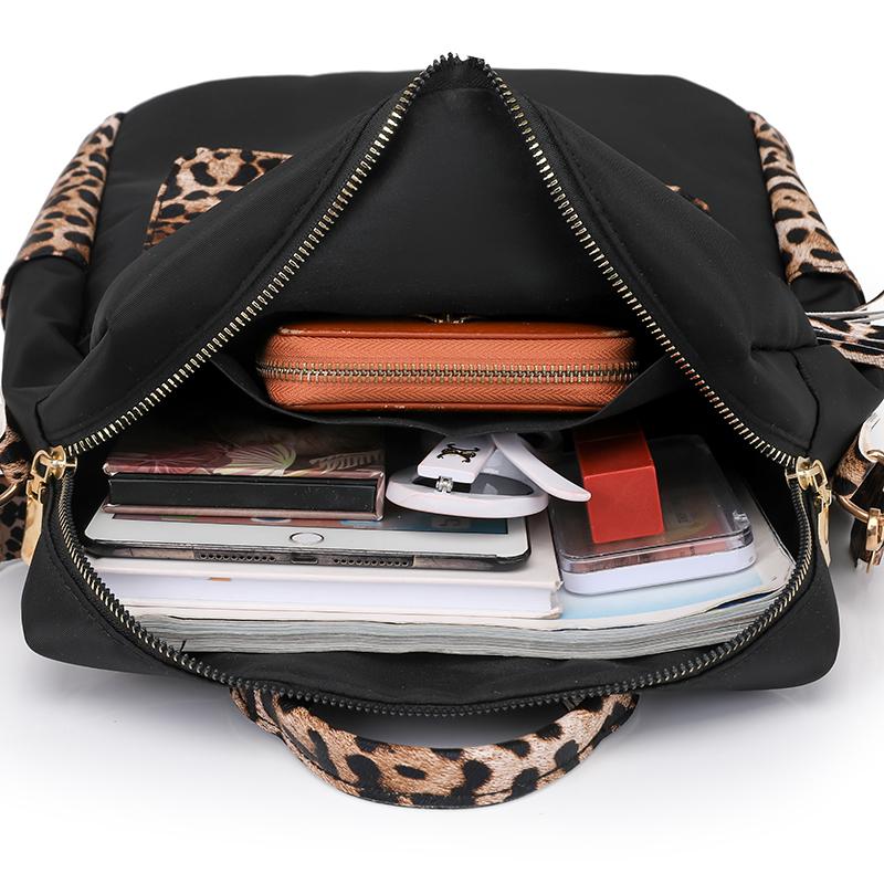 Tassel Large Capacity Women's Nylon Backpack Outdoor Lightweight Travel Backpack