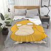 Pokec-Psyducks Double Blanket for Living Room Fluffy Soft Blankets Bedspread on the Bed Bedroom Decoration Home Sofa Throw Knee