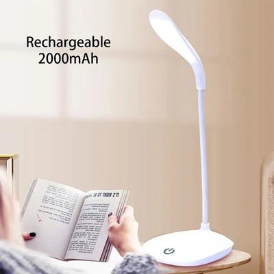 LED Schreibtischlampe USB-Aufladung Nachttischlampe Arbeitszimmer Augenschutz 3 Helligkeitsstufen Einstellbar Faltbar Touch Innen Nachtlicht