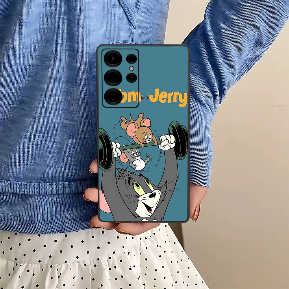 

Cartoon T-Toms And J-Jerrys Phone Case For Samsung S 24 Fe 25 Ultra Plus 20 Lite 21 30 22 23 24 22 Ultra 5G Fundas Samsung S24