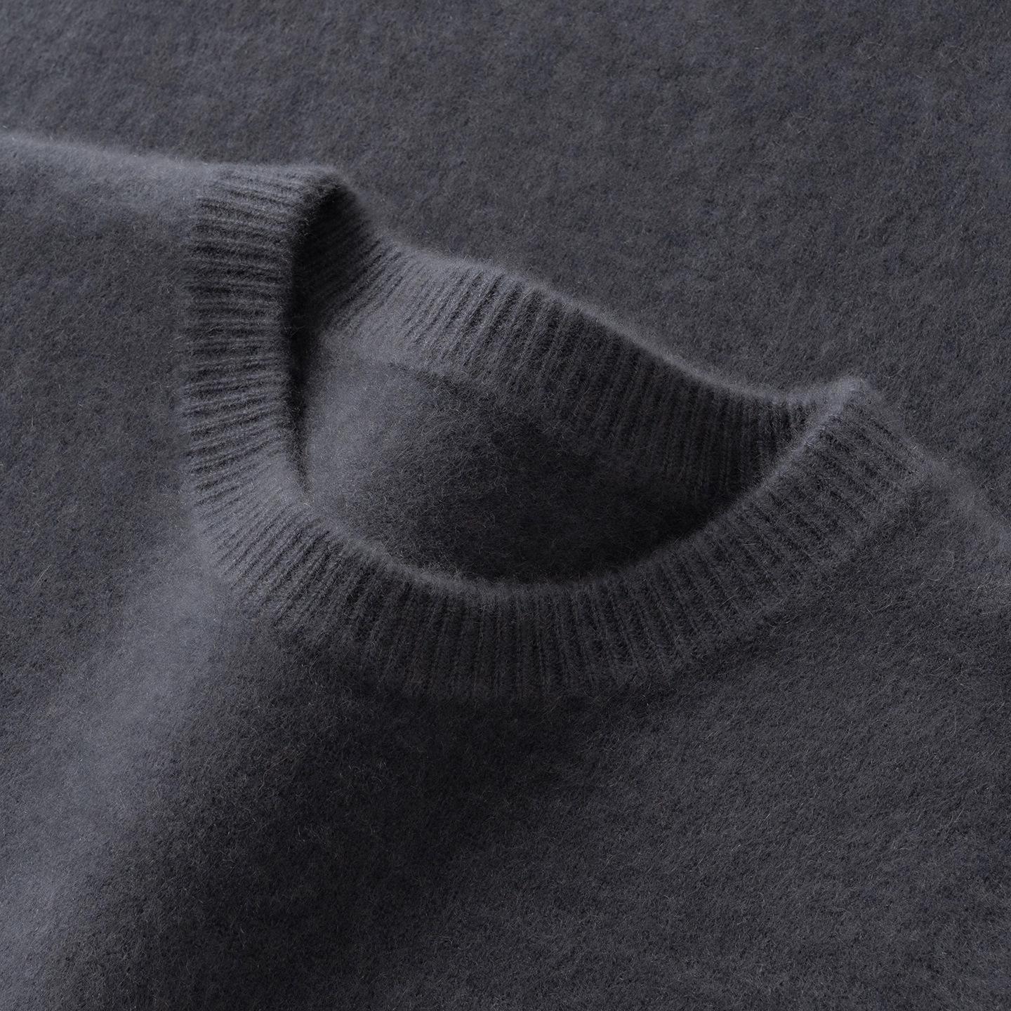 

2025 A/W Men s Thick Cashmere Crew Neck Sweater for Business Casual Wear XL