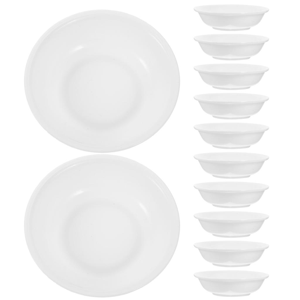 12 Buc Farfurie Ketchup Farfurie Condimente Cupă Tava Brioșe Farfurii Cină Boluri Ceramică Albă