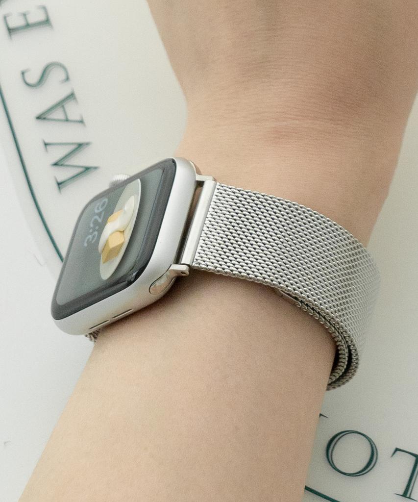 Nuateu [3Color] Milanese Loop Clip Metal Strap Compatible With All Apple Watch Models 11/10/9/8/7/6/5/4/Se3/Ultra 3