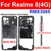 For Realme 8i 8 Pro 8S 8 4G 5G Middle Frame Housing Bezel Middle Frame Cover With Side Button Camera Lens Cover Repair