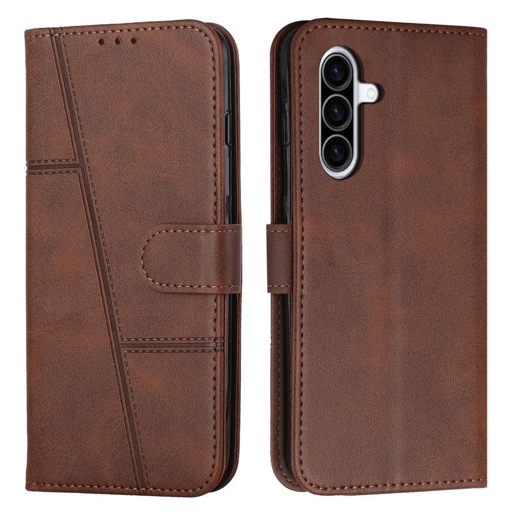 Leather Phone Case For Samsung Galaxy A37 5G Foldable Stand Wallet Flip Cover with Strap