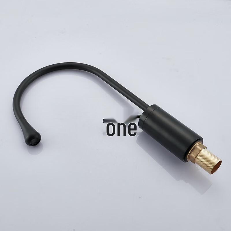 Brushed Gold Brass Single-Handle Basin Faucet