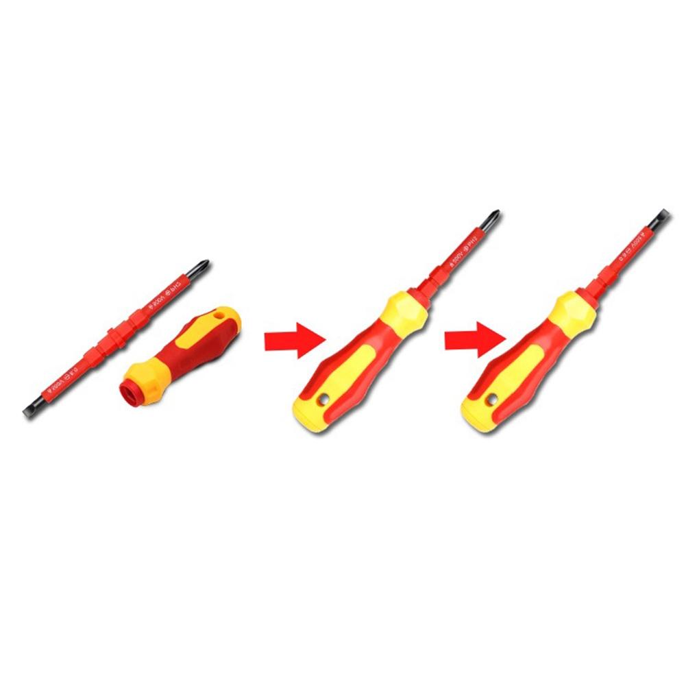 Multi Purpose Electricians Slotted Cross Screwdriver Bit Warm Tips