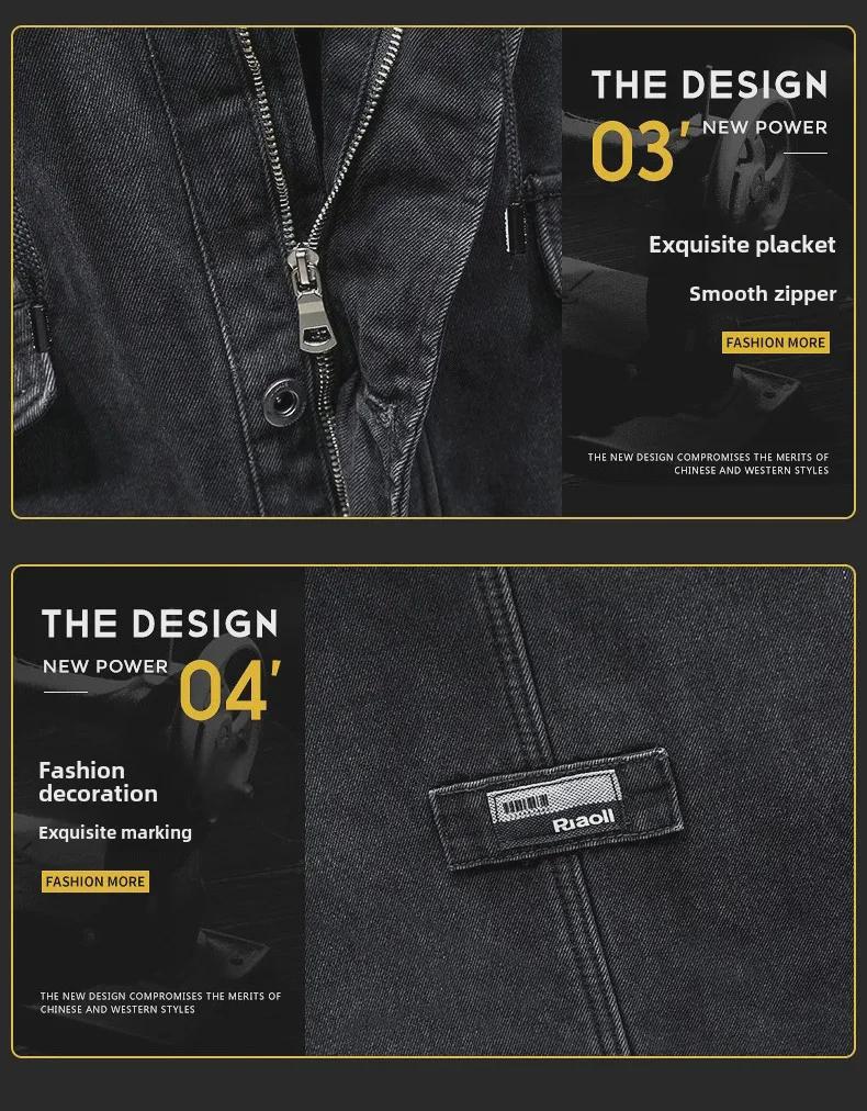 Men's Winter Hooded Denim Jacket - Loose, Large-Size, Mid-Length, Thick Warm Cotton Coat