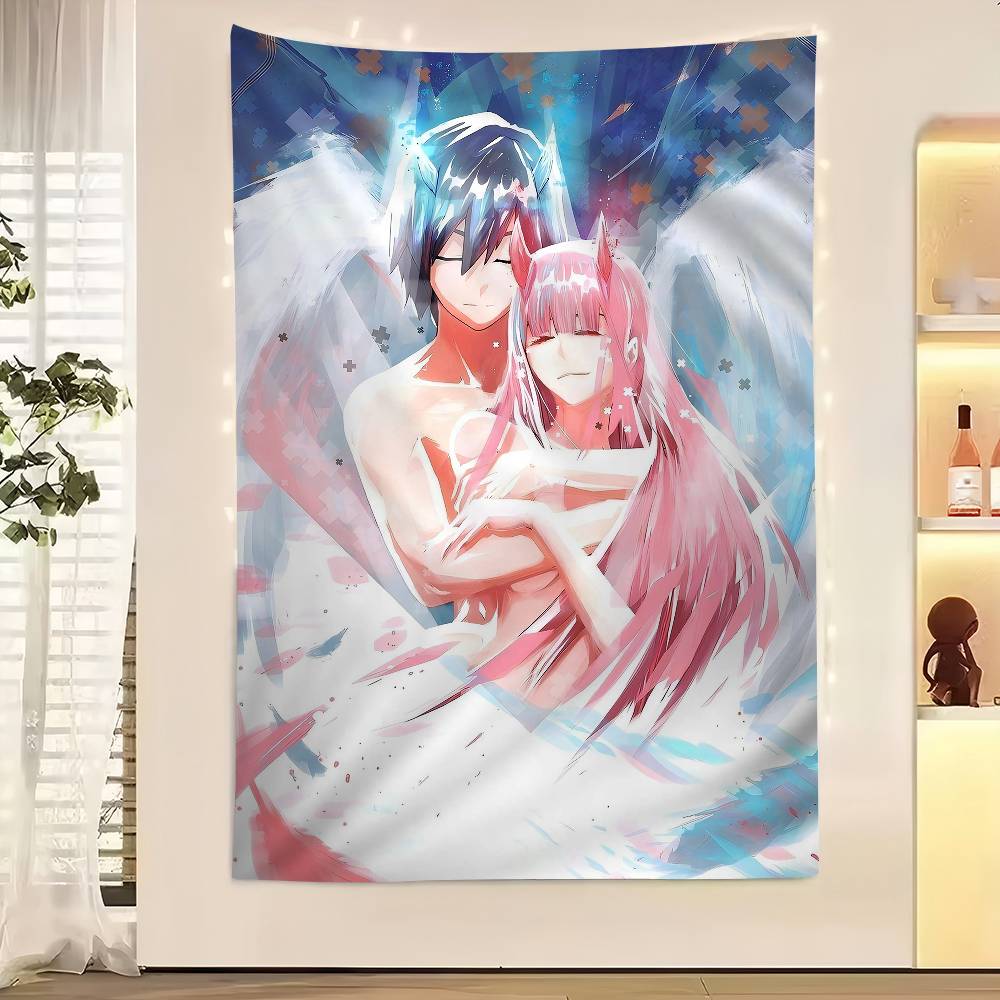 Anime DDarling In The Franxx Cartoon Tapestry Wall Hanging Decoration Household Home Decor