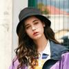 Women's summer hat, wide-brimmed outdoor hat, solid color soft cotton sun hat, portable foldable Panama hat for women