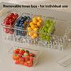 Taco Bar Serving Set for Party Ice Chilled Condiment Caddy Organizer for 5 Removable Compartments Garnish Serving Tray Platter for Picnic Camping