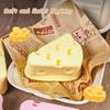 Cheese Bread Squishy Toys Stress Relief Decompression Toys Squeeze Cheese Bread Sensory Toys Party Gifts Anti Stress Props