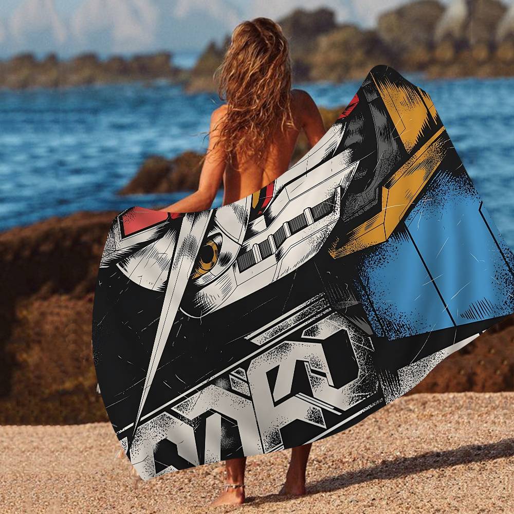 Animation Sci-Fi G-GUNDAMES Microfiber Beach Towel Absorbent Quick Dry Soft Yoga Swimming Resort Mountain Climbing Towel