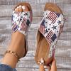 Fish mouth slippers women's summer color one word women's casual beach slippers European and American fashion sandals