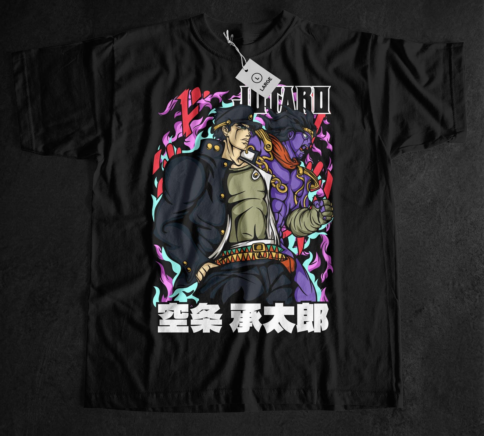 Retro Shonen Anime Unisex T-Shirt, Manga Lovers, Pop Culture, Harajuku, Graphic Print 100
