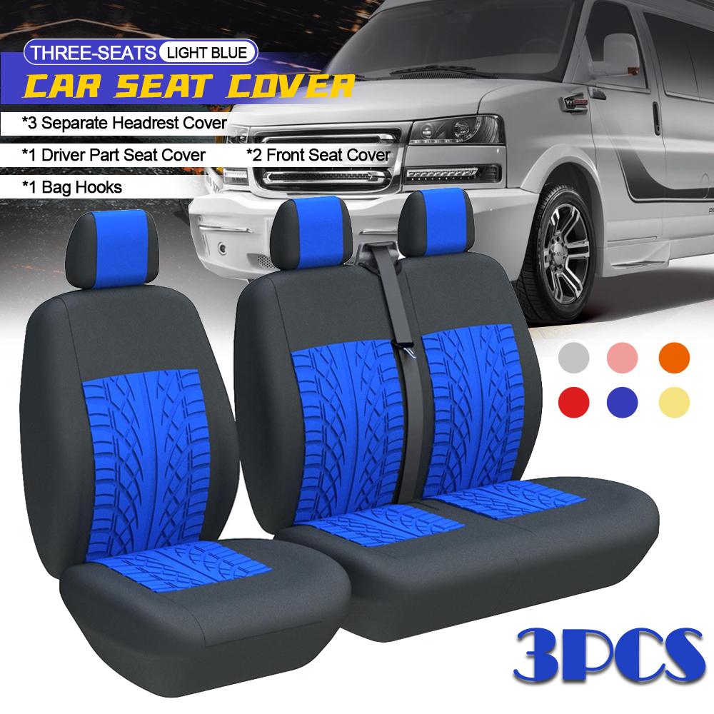 Truck 2+1 Seat Covers Universal Vans Seat Protector For Citroen relay For Ford Transit For Opel Antara For Renault Maste For