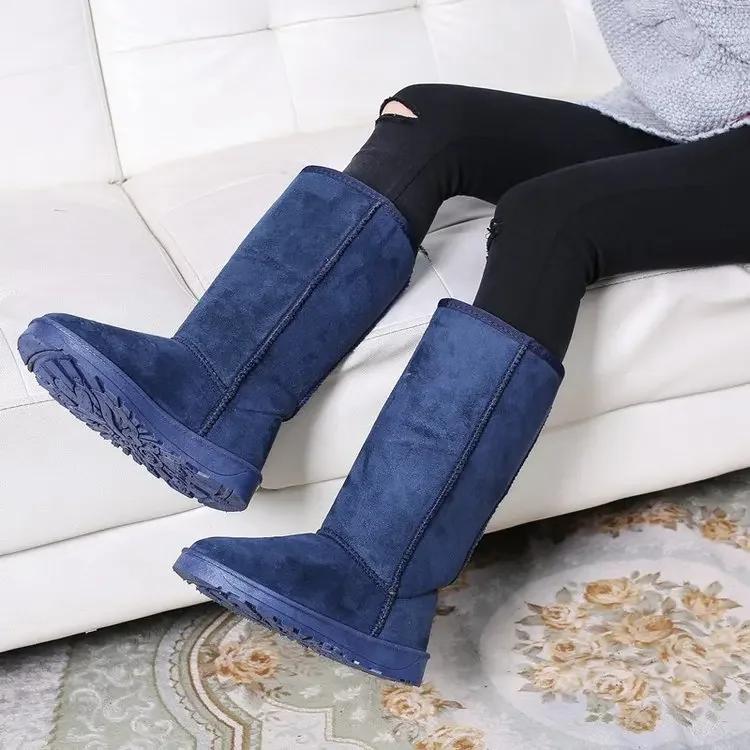 Fashion Women Tall Winter Padding Black Boots Fashion Snow Boots Women's High Boot Size 41 Hot Warm Shize 41 Hot Warm Shoes Botas Mujer