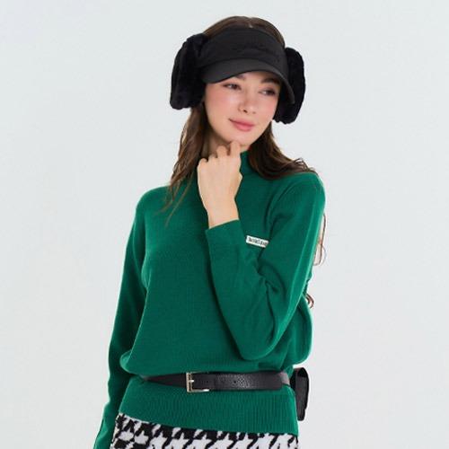 Venezia 12 Soft Mock Neck Knit Green Free/Free