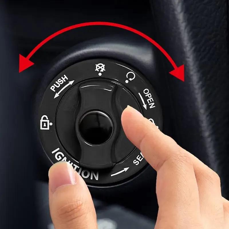 For Auto Interior Ignition Button Cover Alloy Car One-Touch Start Button Engine Contact Protective Cover Ignition Switchs