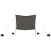 Beach Sun Shelter with Sandbags Gray 214 x 236 cm