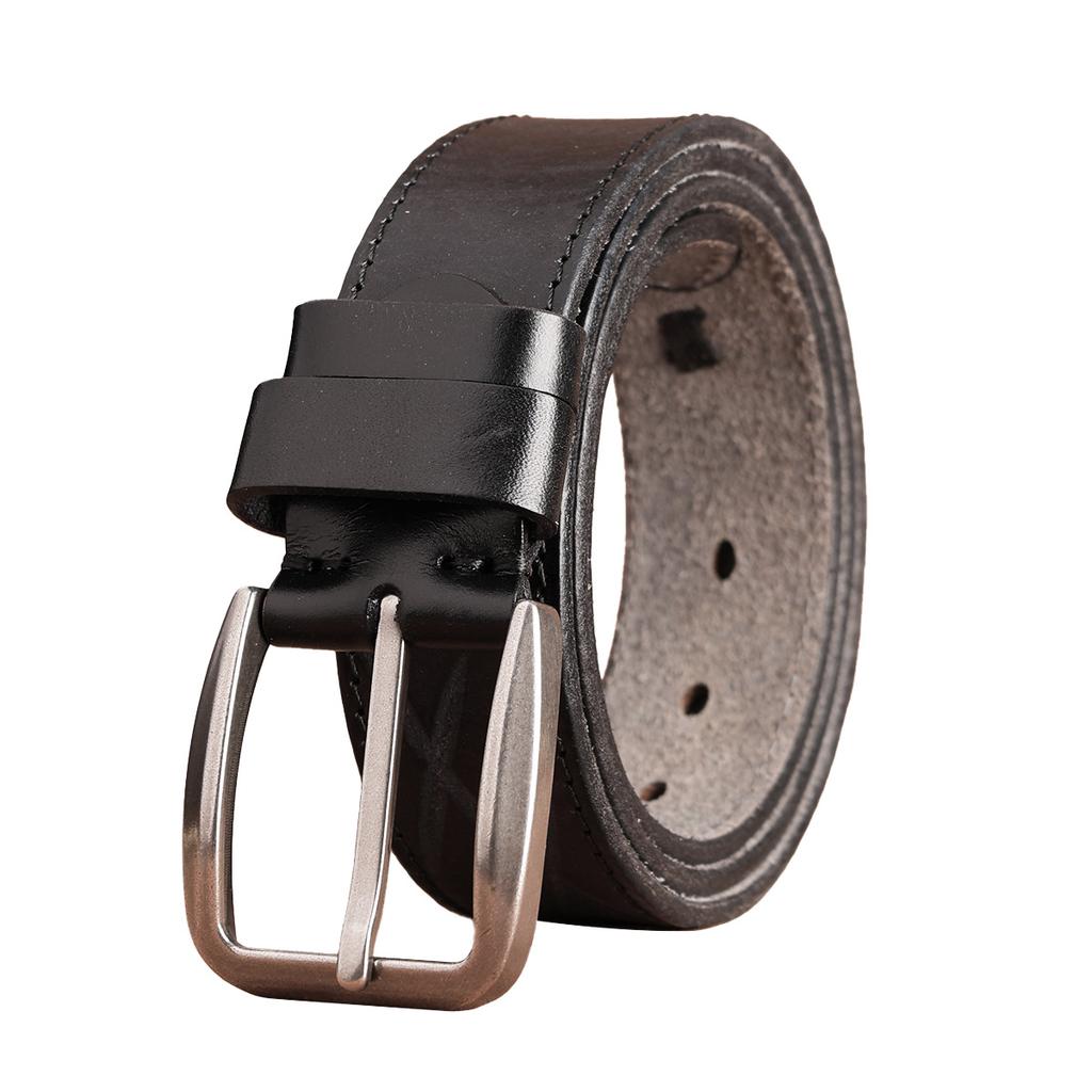 Retro Belt Men'S First Layer Cowhide Whole Leather Versatile Tree Paste Leather Pin Buckle Belt Middle-Aged And Young People Belt