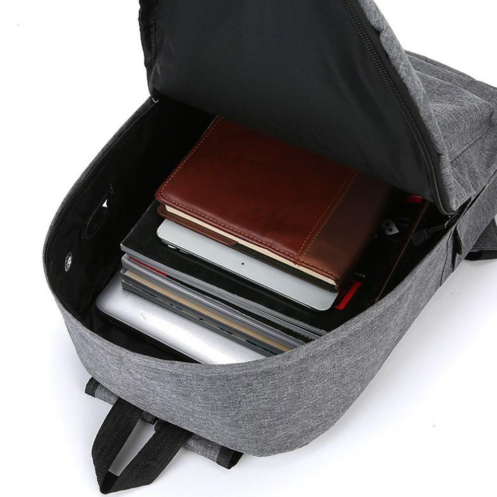 Casual Minimalist Backpack Large Capacity Multi-Compartment Travel Trendy College Student Schoolbag Computer Bag Business Bag