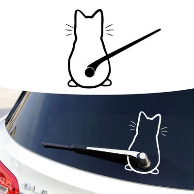 Lustige Katze Auto Aufkleber Auto Körper Fenster Hinten Glas Auto Dekoration Auto Styling Aufkleber Und Abziehbilder