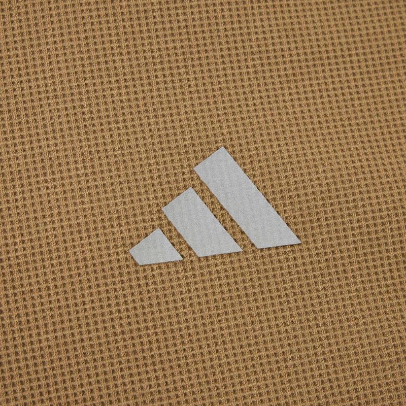 Adidas Fleece Crew Neck Color Block Long Sleeve Sweatshirt Men Sweatshirt Brown JX1793