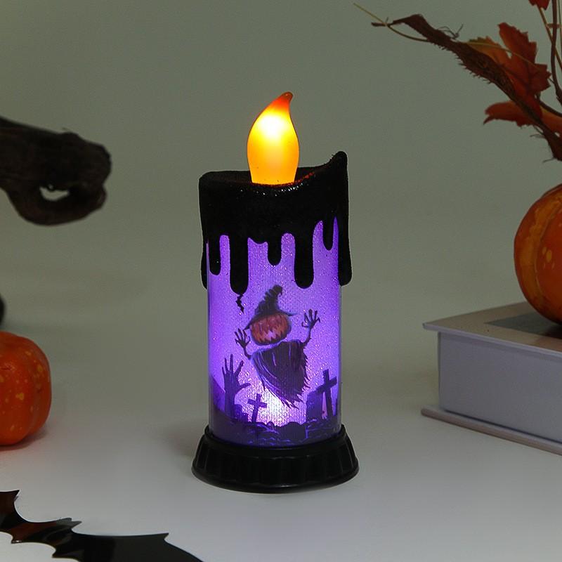 Halloween LED Candle Light Decorative Prop Fake Flameless Party Table Decoration Horror Theme Toy
