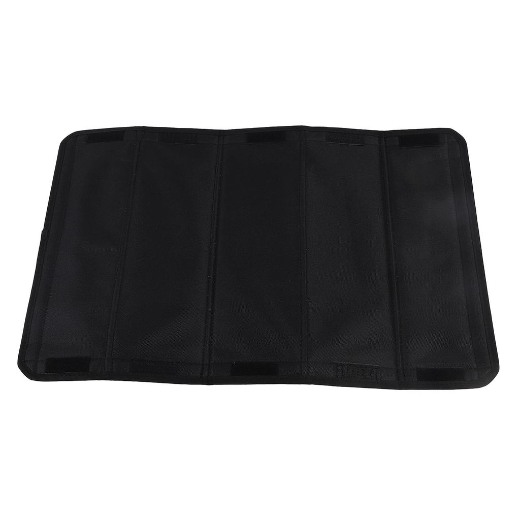 64 x 41cm Wohnmobil Türfenster Sonnenschutz Schwarz Sichtschutz Faltbare Verdunklungsfensterabdeckung für Wohnmobilfenster Magnetisch