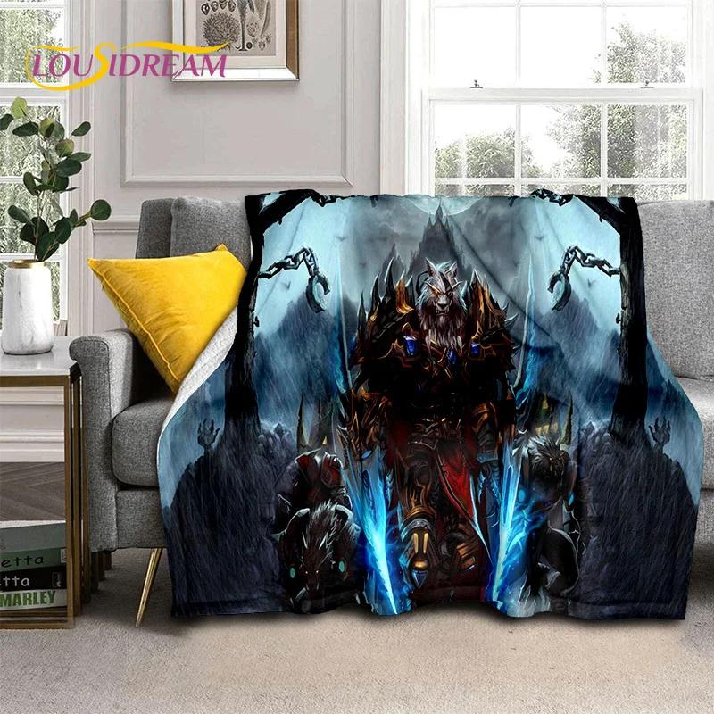 WOW, World of Warcraft Demon Hunter, Lich King Game Flannel Blanket for Beds Bedroom Sofa Picnic,Throw Blanket Outdoor Leisure