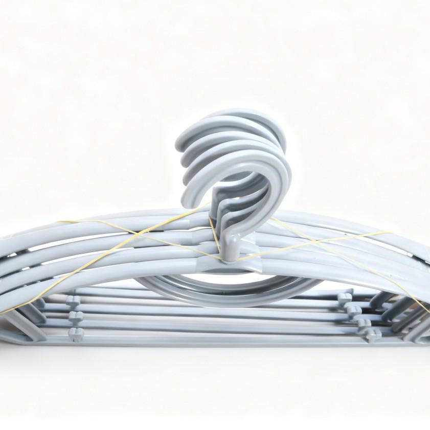 Non-slip Wide Shoulder Anti-bulge Plastic Clothes Hanger for Adults